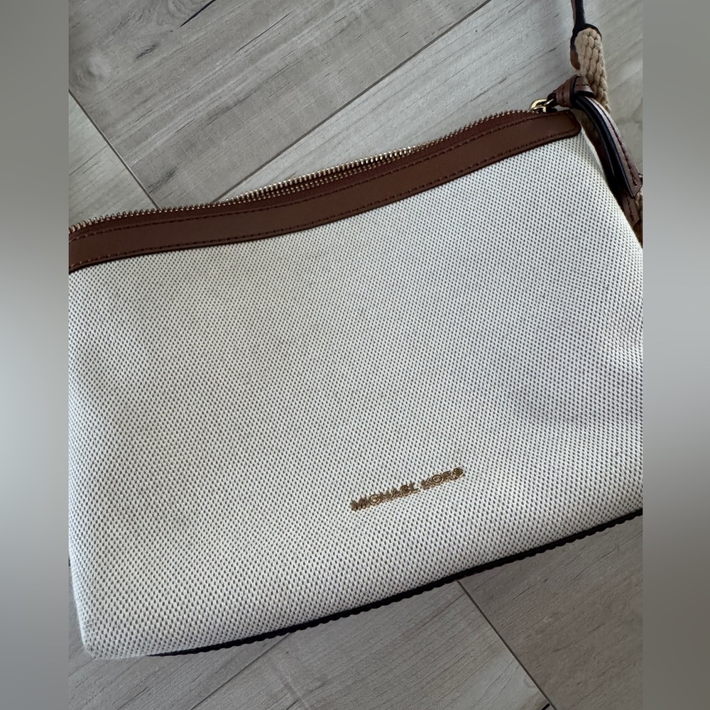 Michael Kors Cream and Brown bag